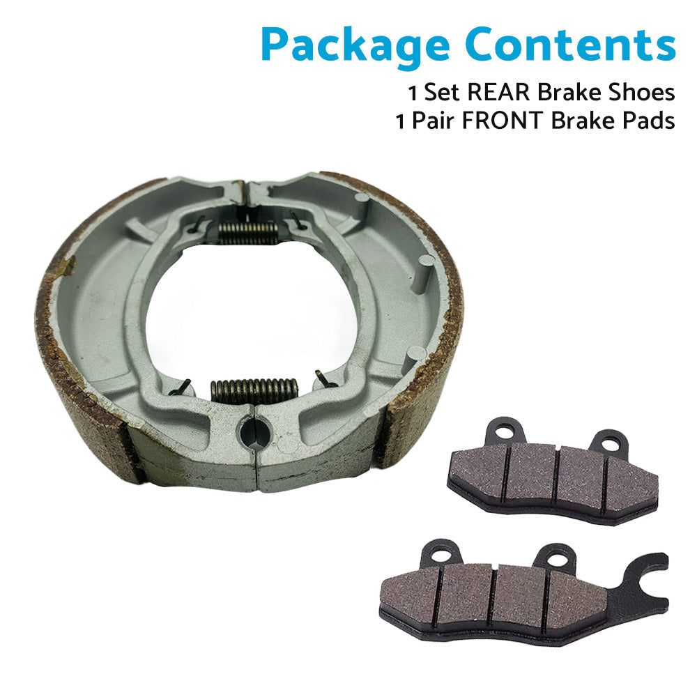 Front & Rear Brake Pads + Shoes for Honda CB125E GLH125 | MAXCOOL