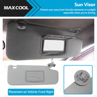 compare product Sun Visor Driver Right Side Suitable For Holden Barina TM 2011-2018 95327507