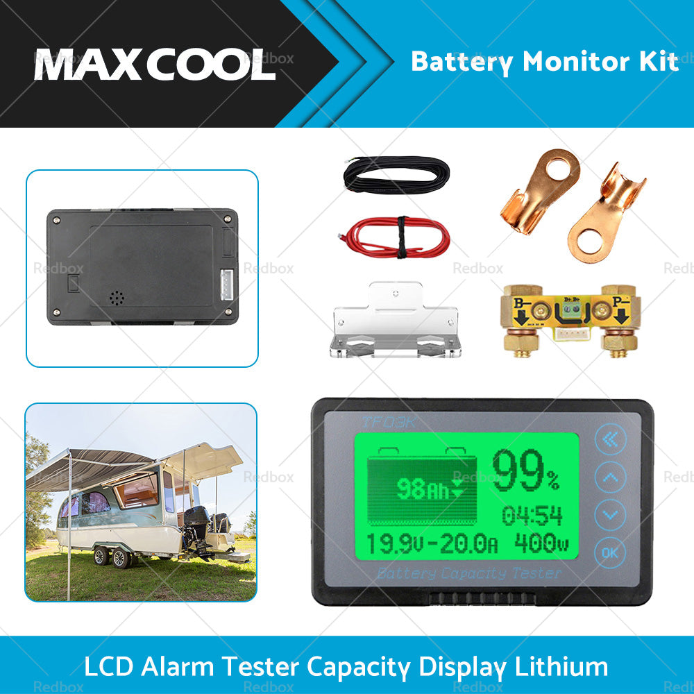 {{ 350A MAX 500A LCD Alarm Tester Capacity Display Lithium Battery Monitor Caravan }} - Buy Car Parts Online at {{ Kaka Auto Parts }}.