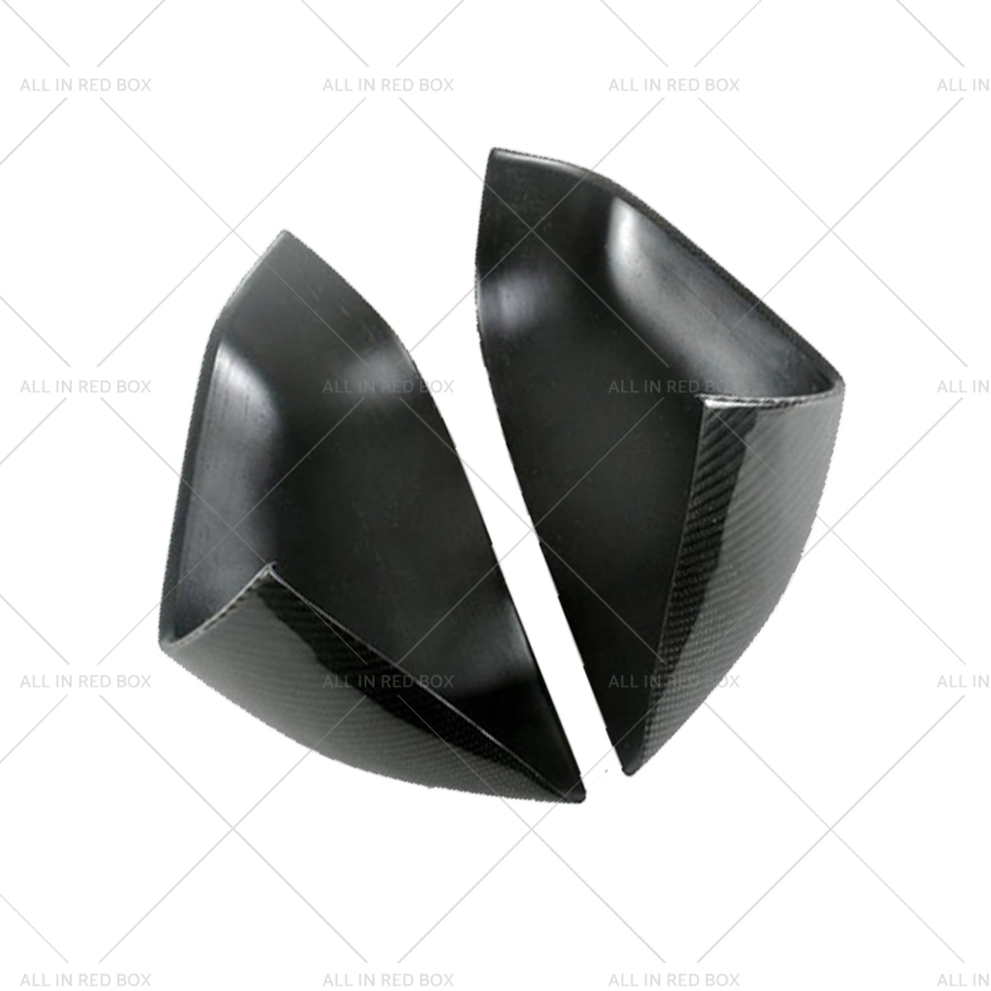 {{ 2x Real Carbon Fiber Wing Side Mirror Cover Trim Suitable For Tesla Model S }} - Buy Car Parts Online at {{ Kaka Auto Parts }}.