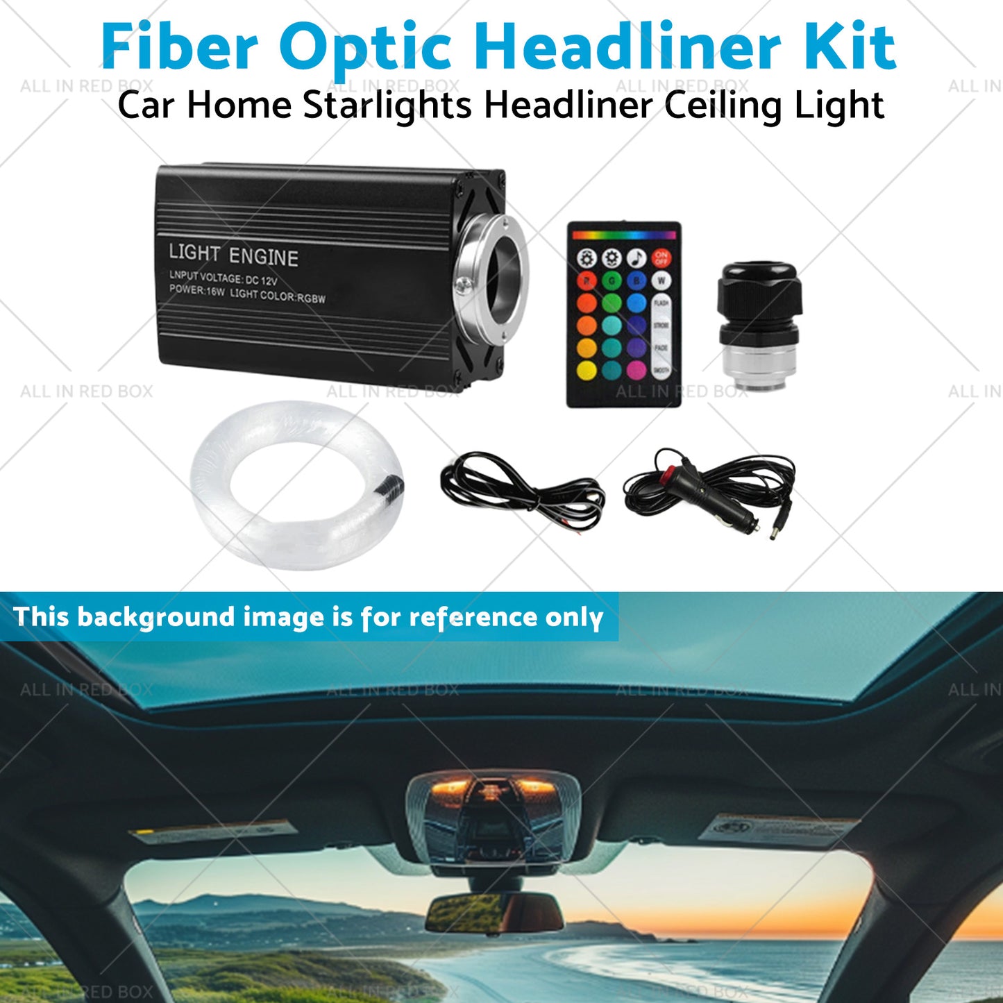 {{ 500PCS LED Fiber Optic Kit Car Home Starlights Headliner Ceiling Light w or Remote }} - Buy Car Parts Online at {{ Kaka Auto Parts }}.