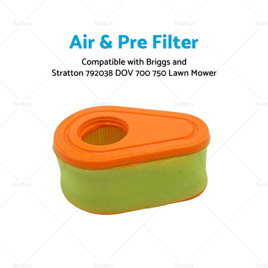 Air  and  Pre Filter Suitable For Briggs and Stratton 792038 DOV 700 750 Lawn Mower