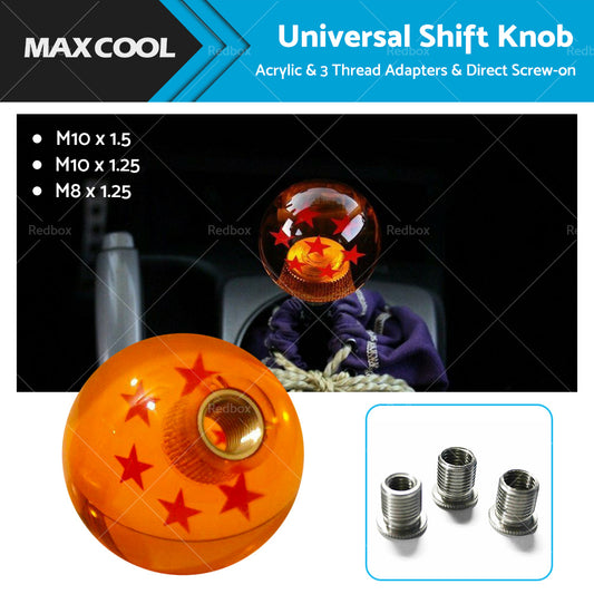 {{ Dragon Ball Z Gear Shift Knob 7 Star With Thread Adapters to Suit Most Models }} - Buy Car Parts Online at {{ Kaka Auto Parts }}.