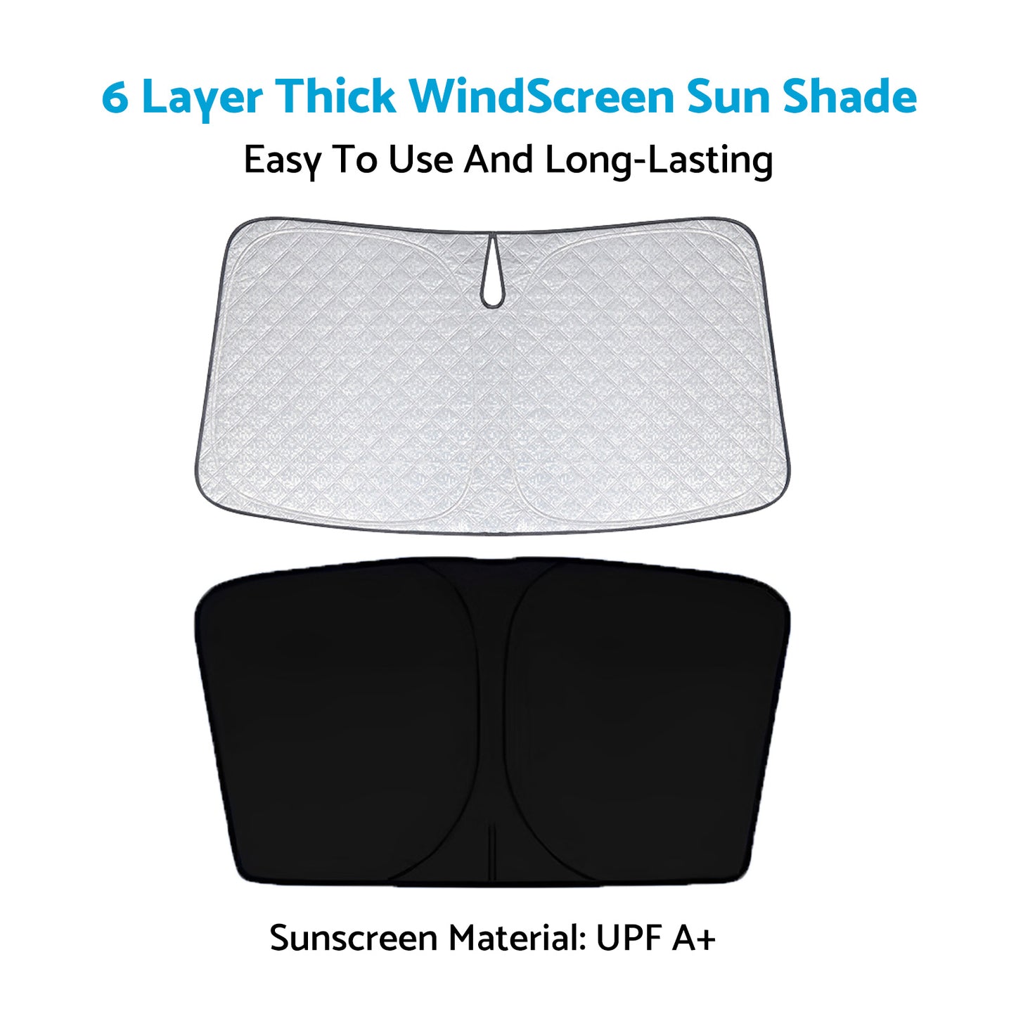 WindScreen Sun Shade Suitable For Ford Everest UA UB 2020-2024 6 Layer Thick