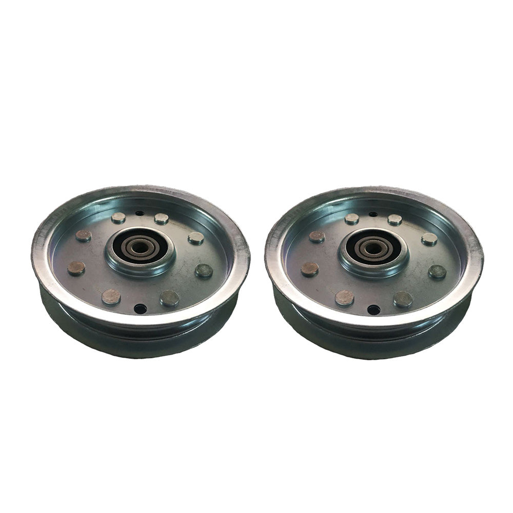 2x Flat Idler Pulley 753-08171 Suitable For Cub Cadet & MTD Ride-On Mowers 756-04129