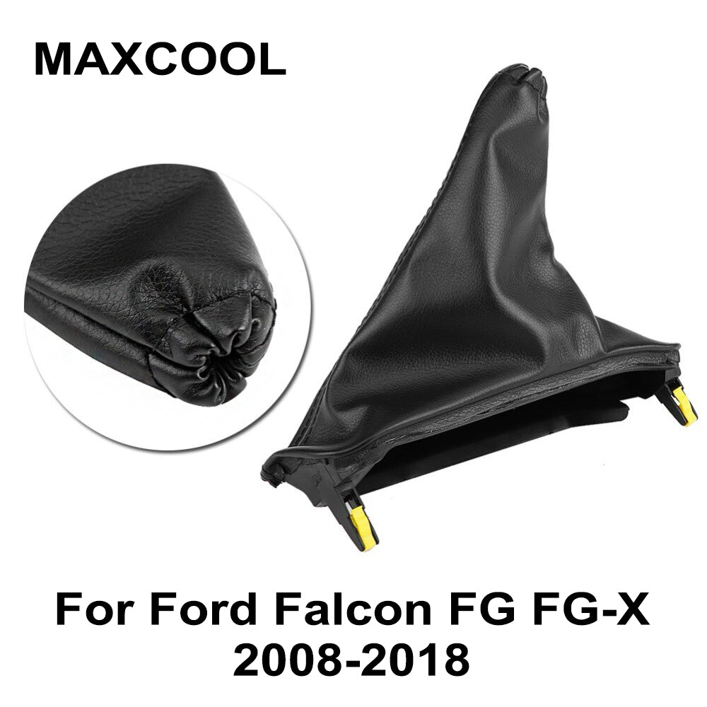 {{ Set Handbrake and T-Bar Boot Cover Black Leather for Ford Falcon FG FG-X 2008~2018 }} - Buy Car Parts Online at {{ Kaka Auto Parts }}.