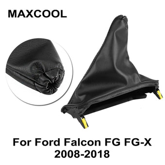 compare product Set Handbrake and T-Bar Boot Cover Black Leather for Ford Falcon FG FG-X 2008~2018