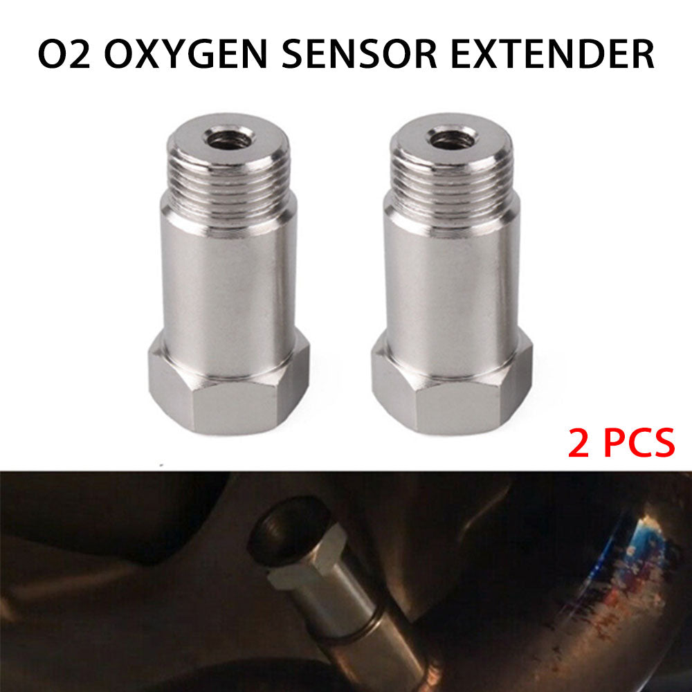 2x Oxygen Sensor Extender Spacer M18 x 1.5 Bung Adapter Suitable For OBD2 Vehicles