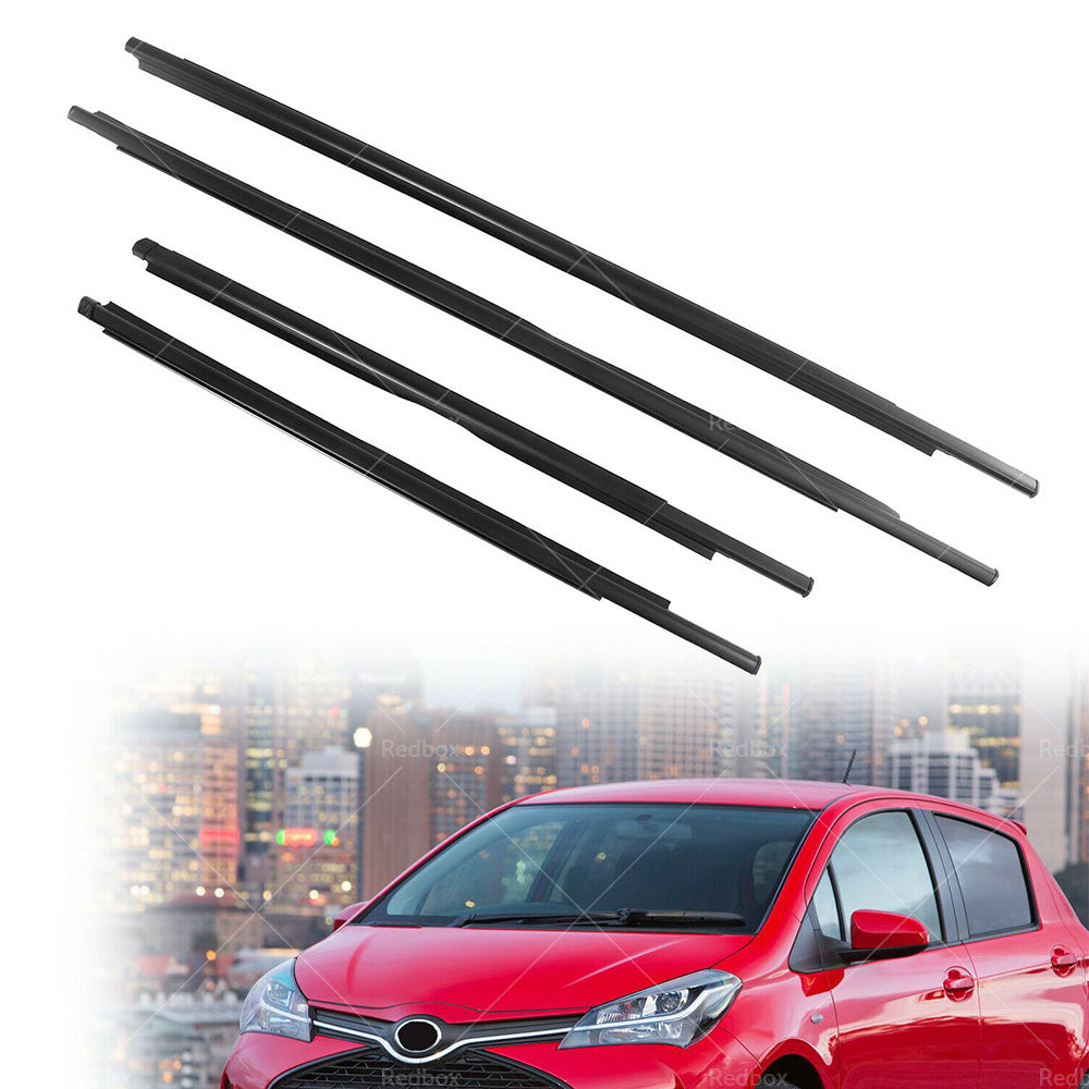 {{ 4x Car Window Glass Seal Weatherstrip Sweep Belt Suitable For Toyota Yaris 07-11 }} - Buy Car Parts Online at {{ Kaka Auto Parts }}.