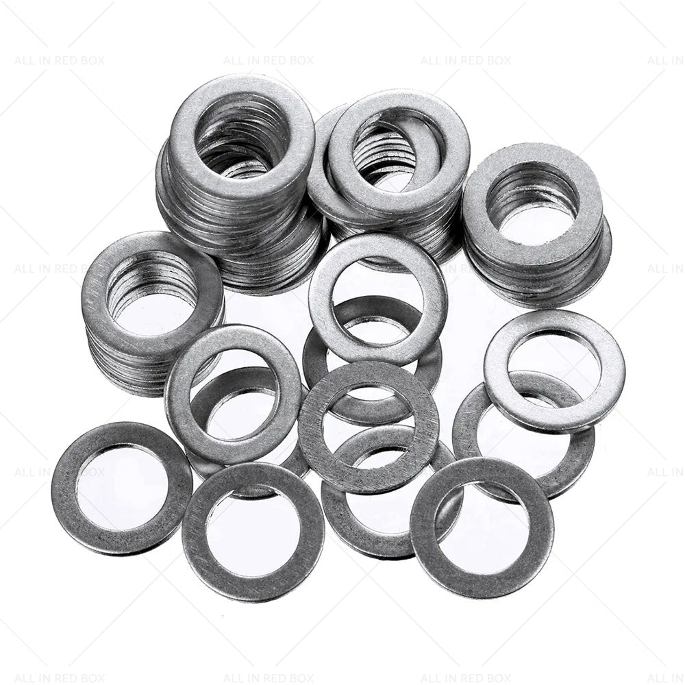 {{ 50PCS Car Engine Oil Crush Washers Drain Plug Gaskets ID 14mm , OD 22mm Aluminum }} - Buy Car Parts Online at {{ Kaka Auto Parts }}.