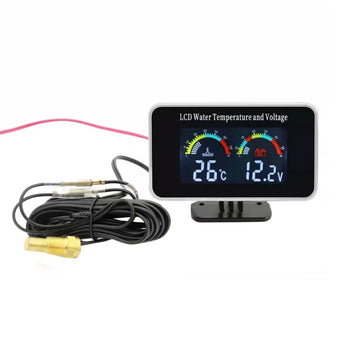 compare product 2 In1 Car Digital LCD Water Temperature Meter Voltmeter Gauge 12V/24V Display
