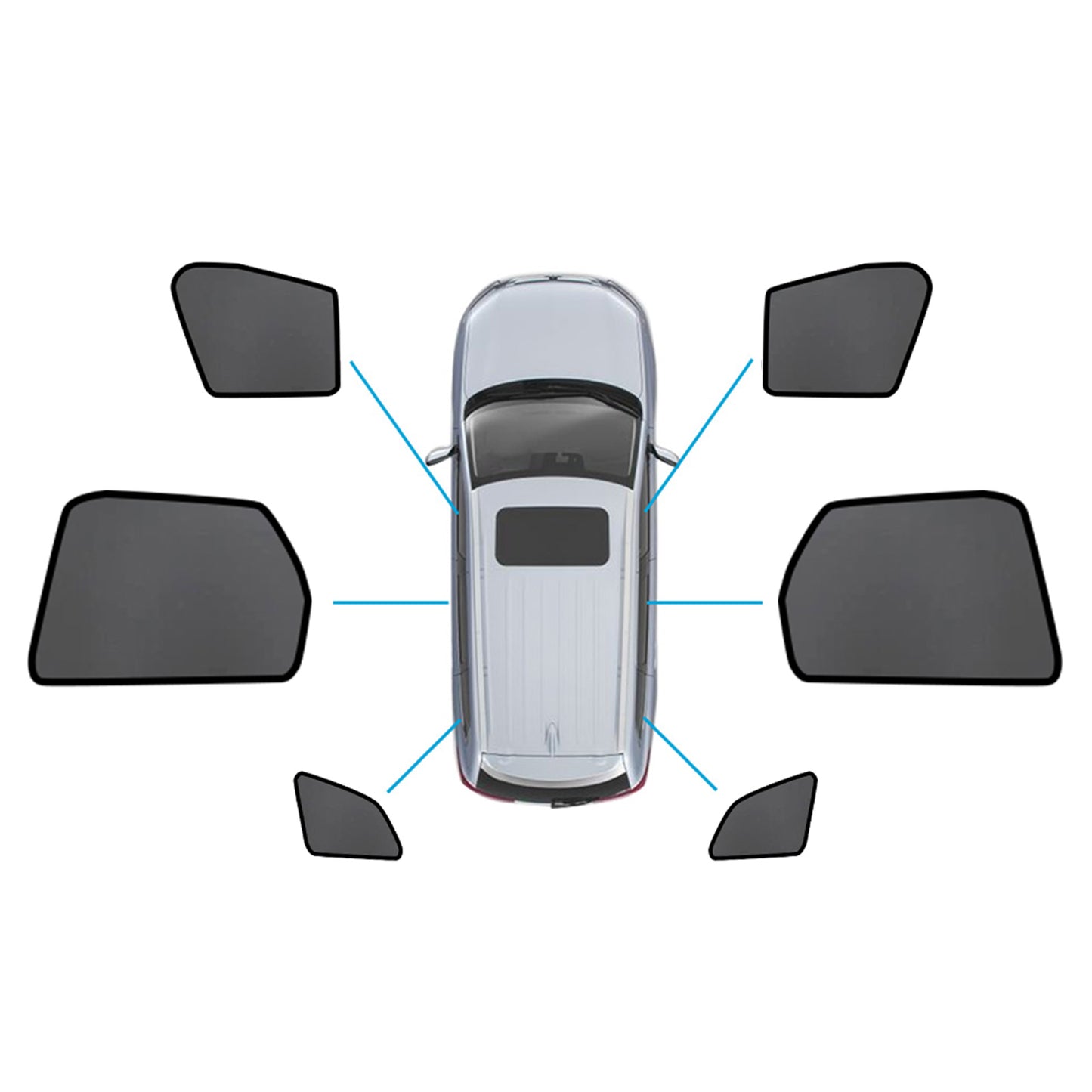 {{ Magnetic Mesh Sun Blind Shades Suitable for Suitable for Volvo XC60 2017-2024 }} - Buy Car Parts Online at {{ Kaka Auto Parts }}.
