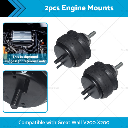 2x Engine Mount Suitable for Great Wall V200 X200 2. 0L GW4D20 Diesel Auto or Manual