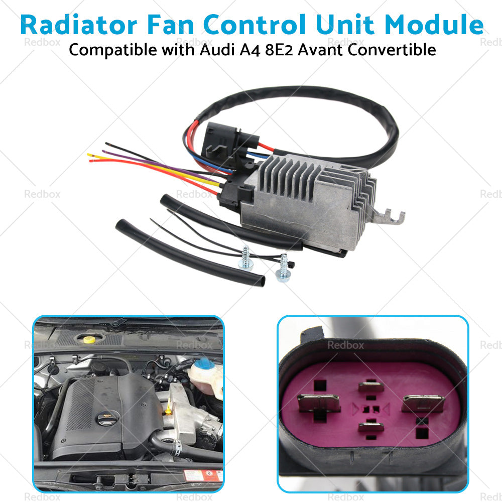 {{ Radiator Fan Control Unit Module Suitable for Audi A4 8E2 Avant Convertible }} - Buy Car Parts Online at {{ Kaka Auto Parts }}.