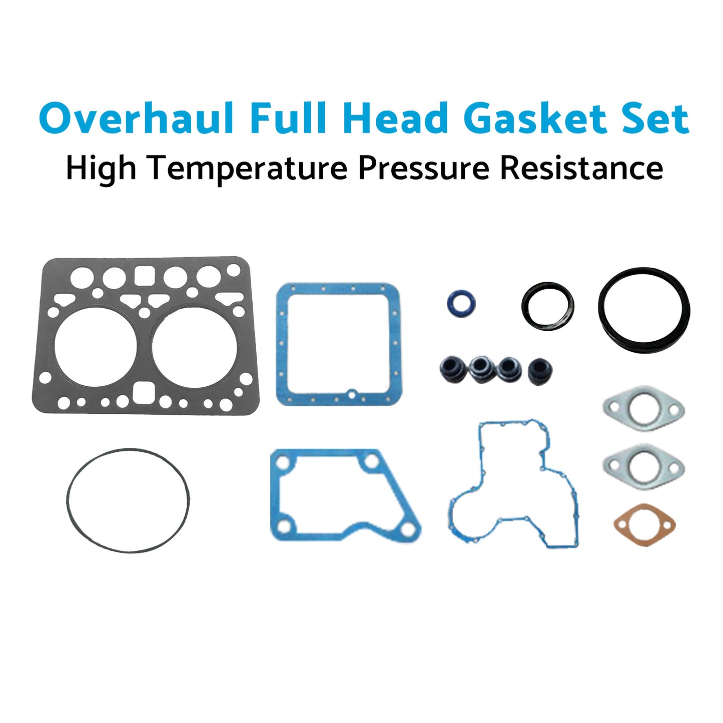 {{ Overhaul Full Head Gasket Set Kit Suitable for Kubota ZL600 B6000 Tractor Engine }} - Buy Car Parts Online at {{ Kaka Auto Parts }}.