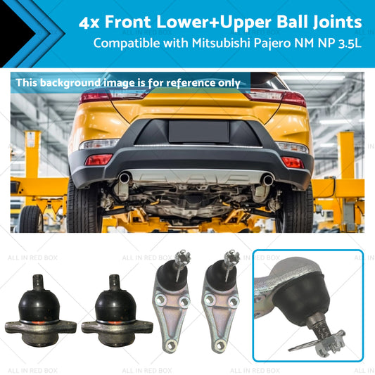 {{ 4x Front LowerUpper Ball Joints Suitable for Mitsubishi Pajero NM NP 3. 5L 00-11 }} - Buy Car Parts Online at {{ Kaka Auto Parts }}.