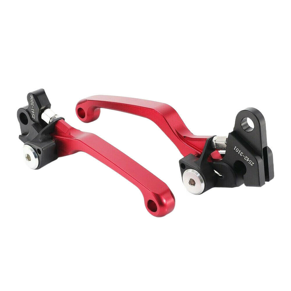CNC Pivot Brake Clutch Levers Red Suitable For Honda XR250 / CR125R / CRF450R / CR500