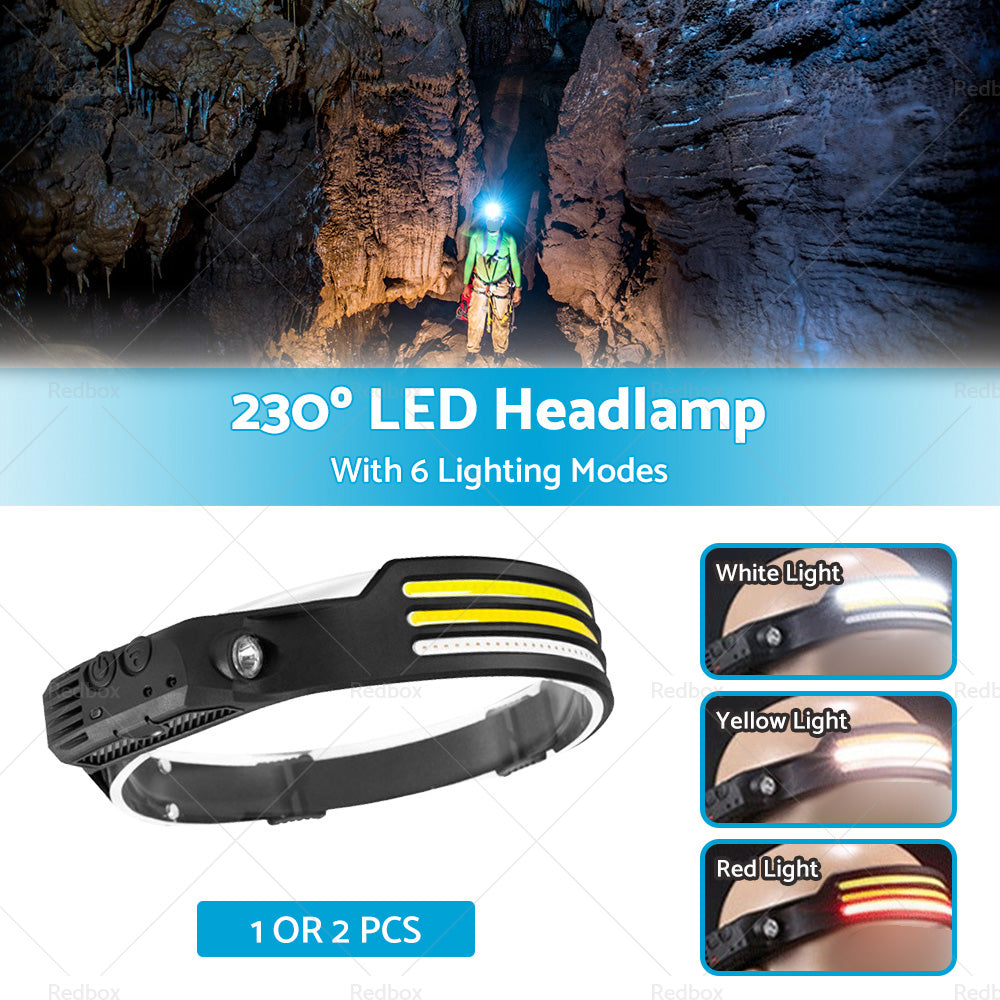 {{ 230º LED Headlamp Head Torch Headlight Rechargeable Super Bright }} - Buy Car Parts Online at {{ Kaka Auto Parts }}.