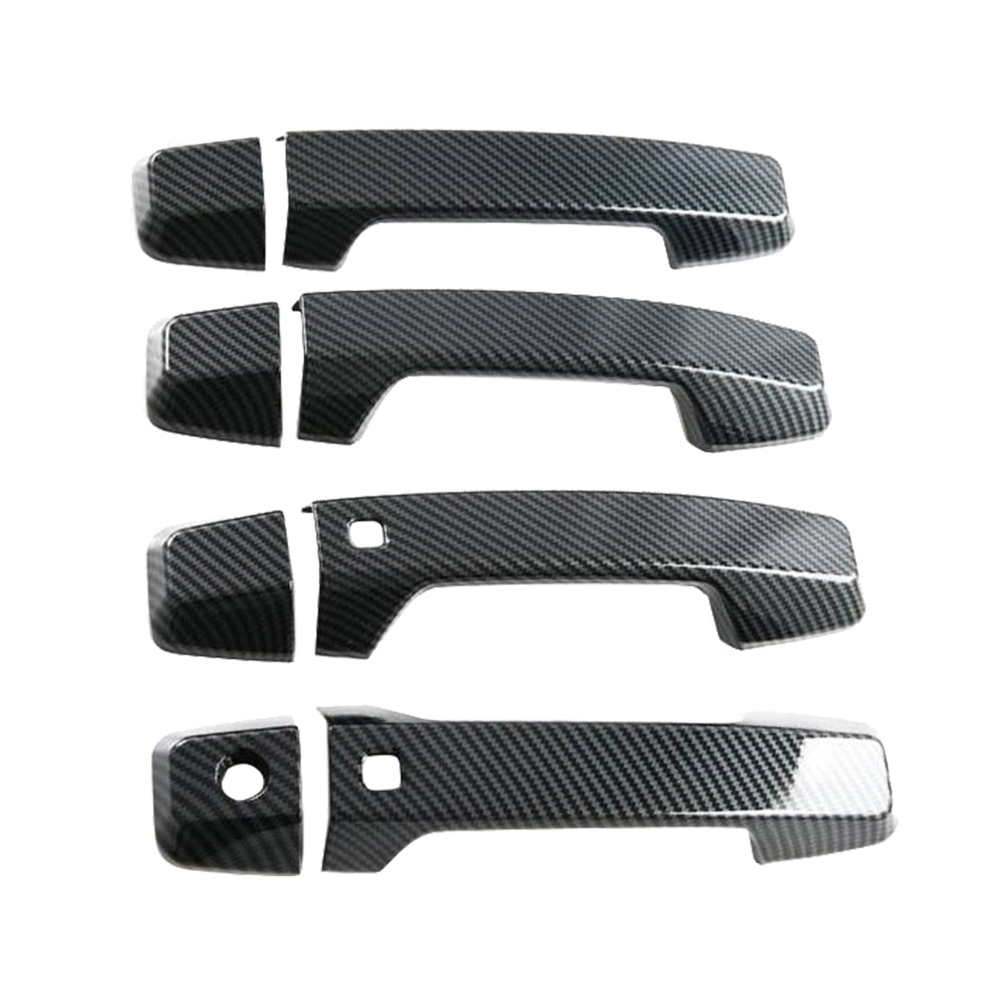 Side Door Handle Covers Suitable For Mitsubishi Triton L200 23-25 Carbon Fiber