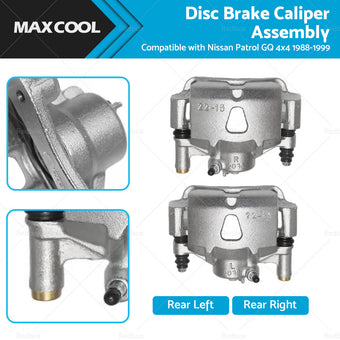 compare product LH RH Rear Disc Brake Caliper Assembly Suitable For Nissan Patrol GQ 4x4 88-99
