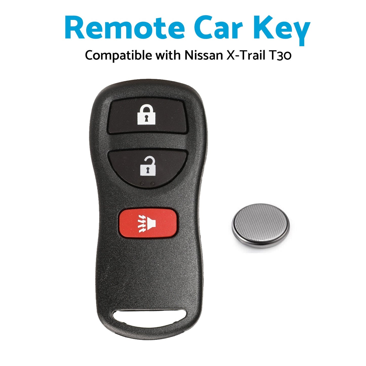 Remote Flip Car Key Suitable for Nissan X-Trail T30 2002-2007 433MHz Replacement