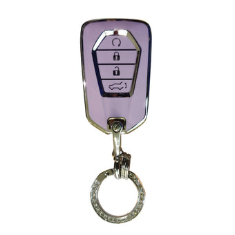 compare product TPU Car Remote Key Fob Cover Suitable For Isuzu D-MAX MU-X MUX 4 Button Purple