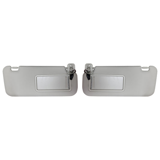 2x Sun Visors Right & Left With Light Suitable For Mazda 3 2010-2013 BBM369270C75