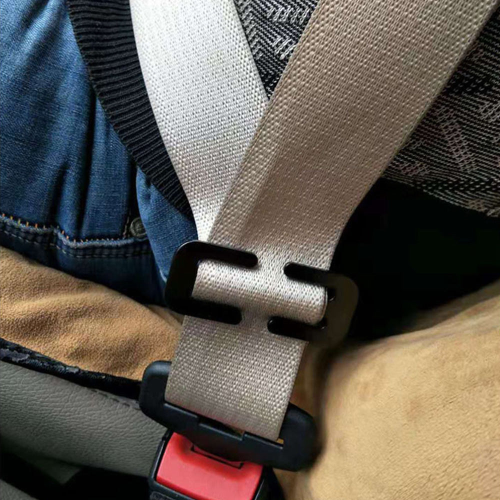 2x Locking Clip Metal Automotive Type Car Safety Seat Belt Steel Adjuster