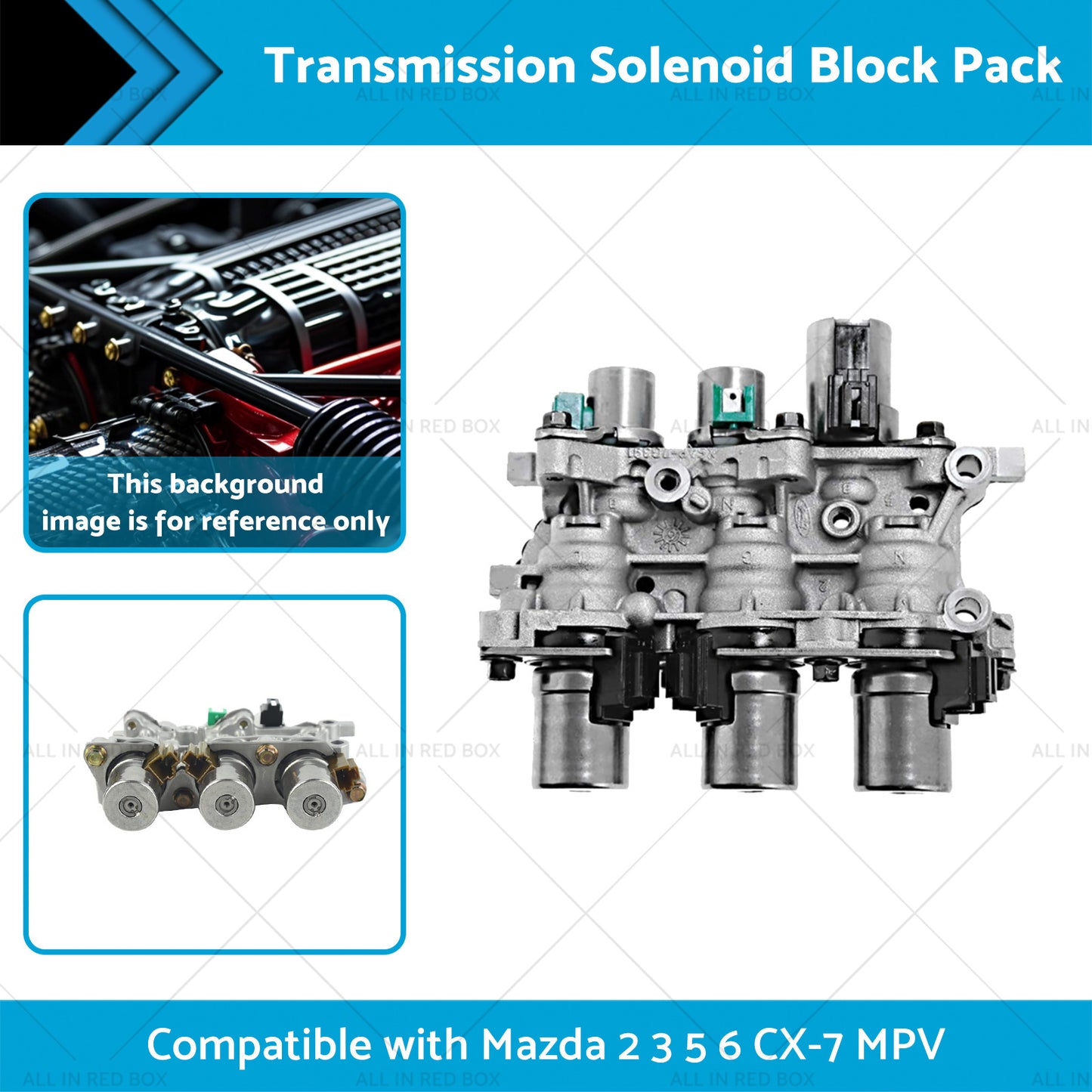 {{ 4F27-E Transmission Solenoid Block Pack Suitable For Mazda 2 3 5 6 CX-7 MPV }} - Buy Car Parts Online at {{ Kaka Auto Parts }}.