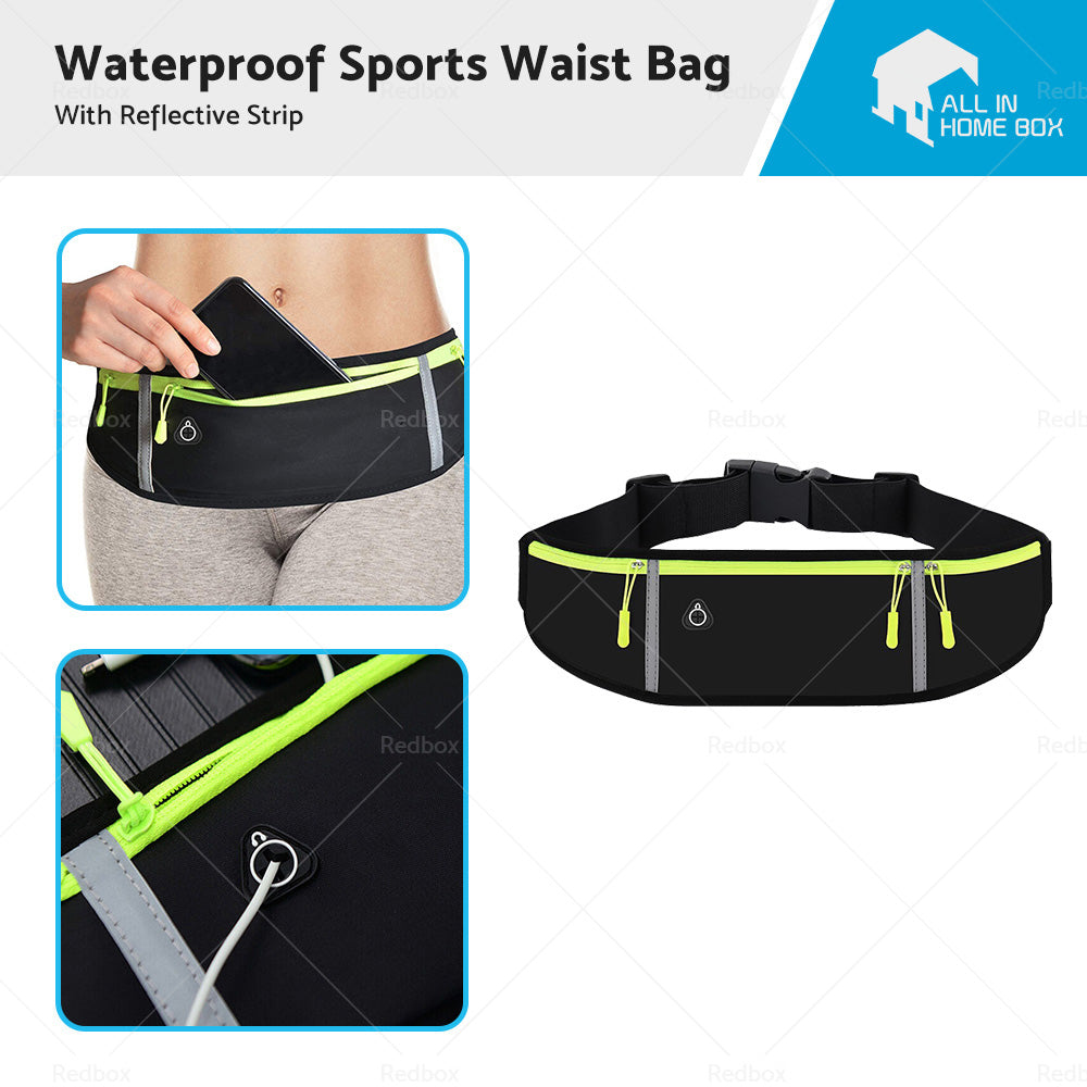 {{ Waterproof Running Hiking Sport Bum Bag Travel Money Phone Belt Waist Zip Pouch }} - Buy Car Parts Online at {{ Kaka Auto Parts }}.