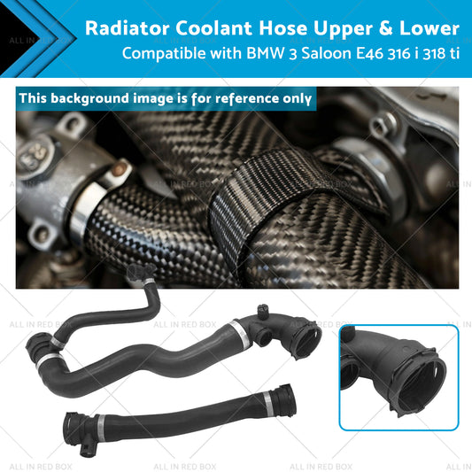 {{ Upper  and  Lower Radiator Coolant Hose Suitable for BMW 3 Saloon E46 316 i 318 ti }} - Buy Car Parts Online at {{ Kaka Auto Parts }}.