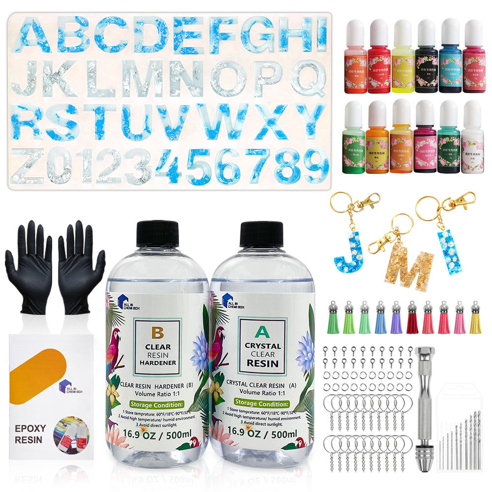 Epoxy Resin 1:1 AB Kit Craft Coating UV Color Pigment Paste Liquid Silicone Mold