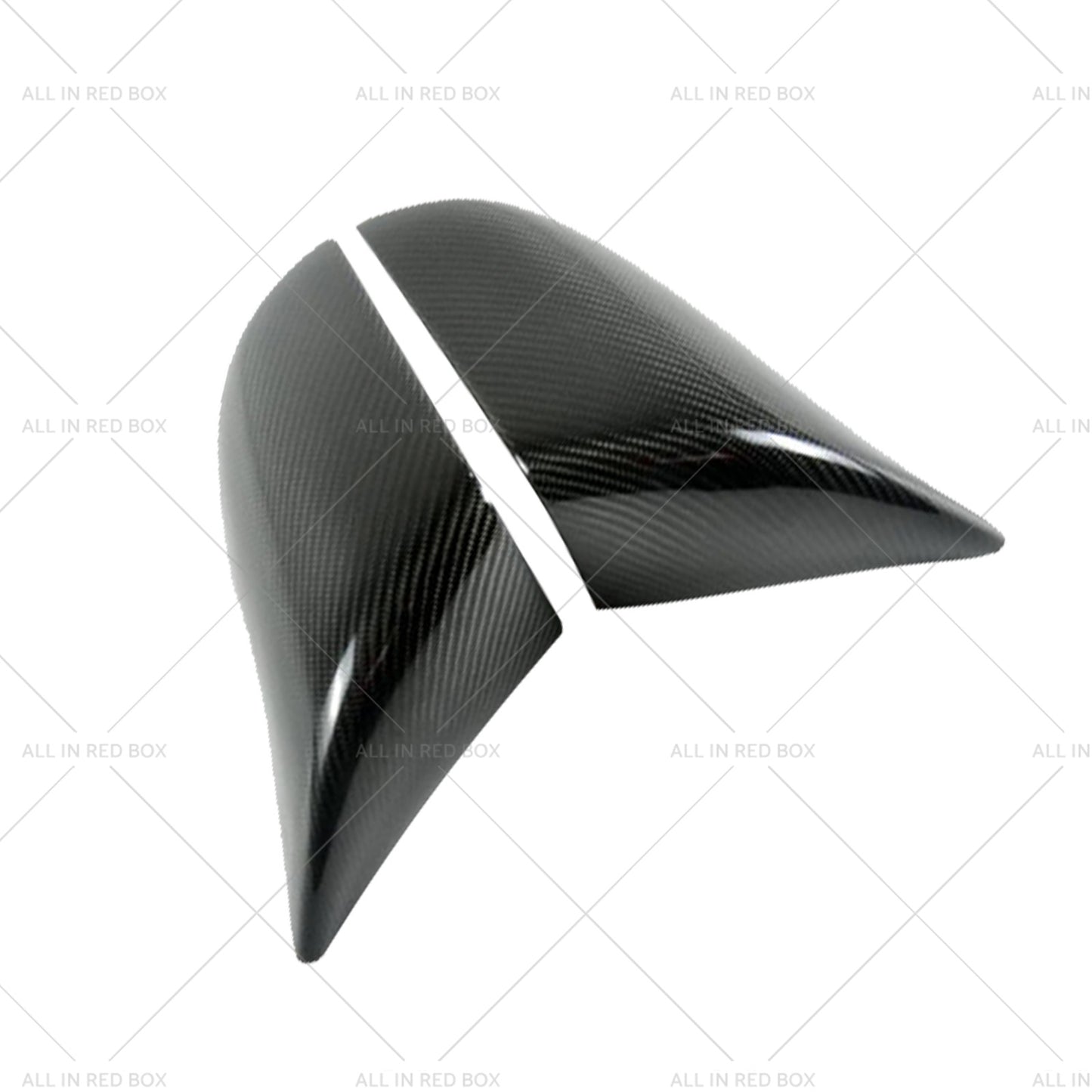 {{ 2x Real Carbon Fiber Wing Side Mirror Cover Trim Suitable For Tesla Model S }} - Buy Car Parts Online at {{ Kaka Auto Parts }}.