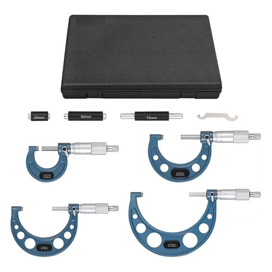 6x Outside Micrometer Set 0-6 inch Carbide Machinist Tool 0.0001 inch