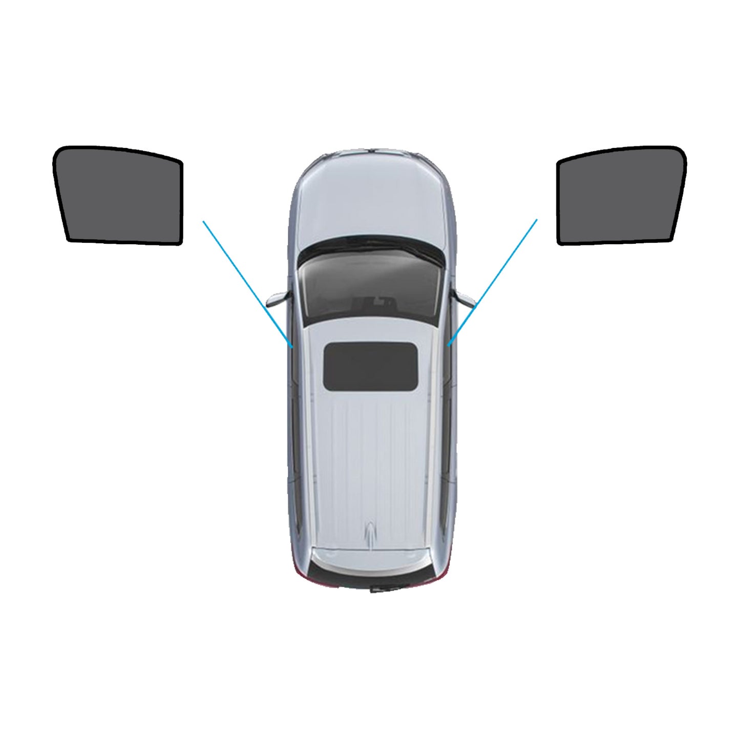 {{ Window Sun Shades Magnetic Mesh Accessories Suitable for Mercedes-Benz GLA 20-On }} - Buy Car Parts Online at {{ Kaka Auto Parts }}.