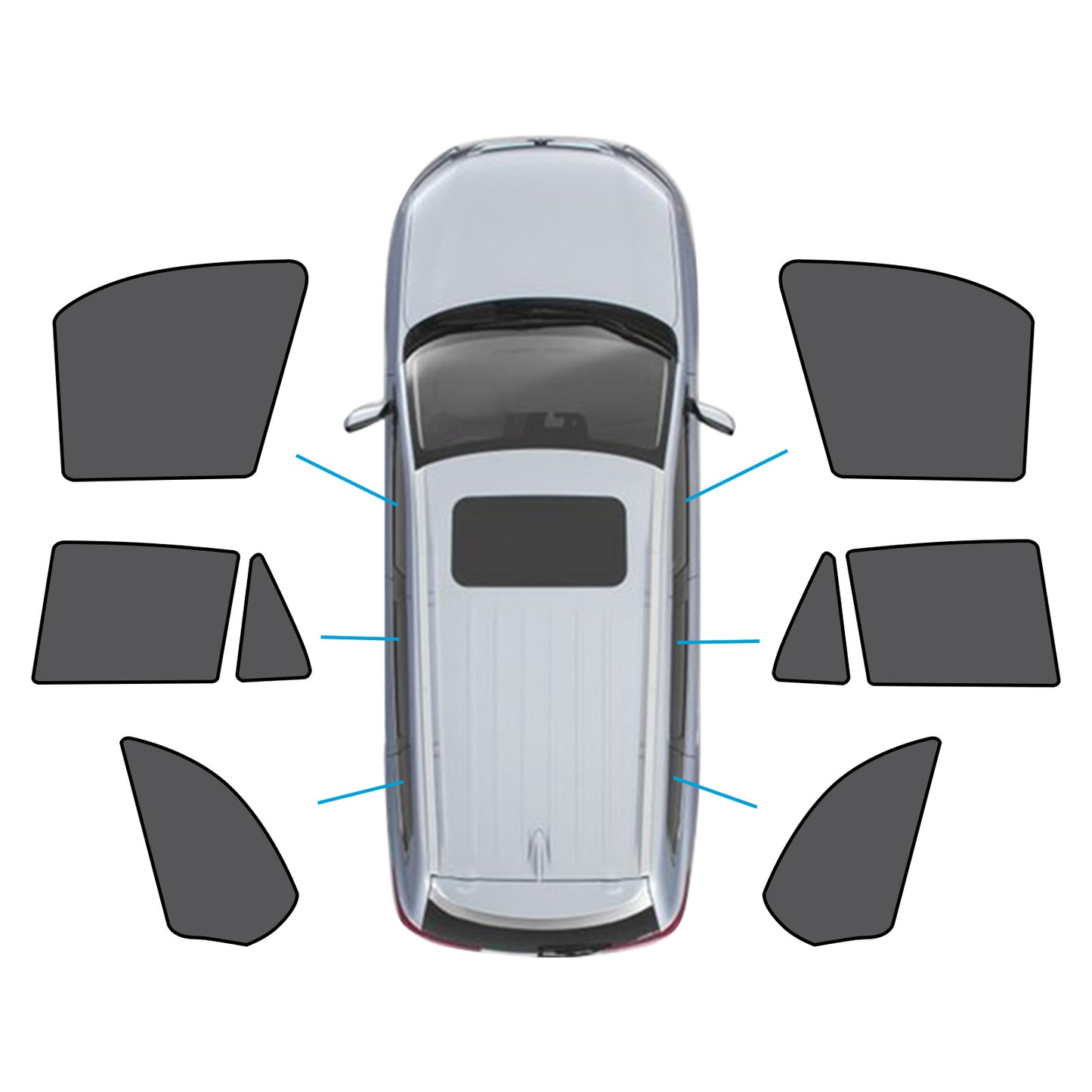 Car Window Sun Shade Magnetic Mesh Blind Suitable For BMW X5 E70 2006-2013