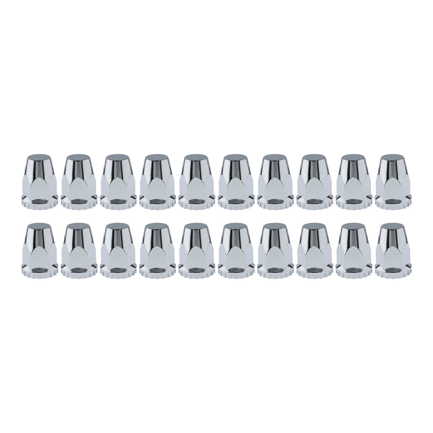 20x Nut Cover Screw Cap Chrome 33mm Suitable For Kenworth / Freightliner / Western Star Trucks