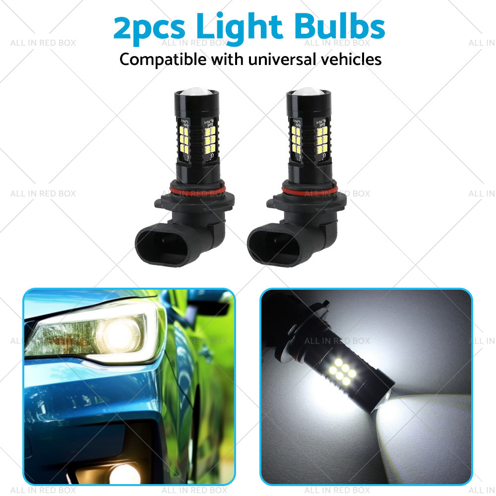 {{ 2PCS 9006 HB4 LED Fog Light 6000K White 3030 21 SMD Car Driving DRL Light Bulbs }} - Buy Car Parts Online at {{ Kaka Auto Parts }}.
