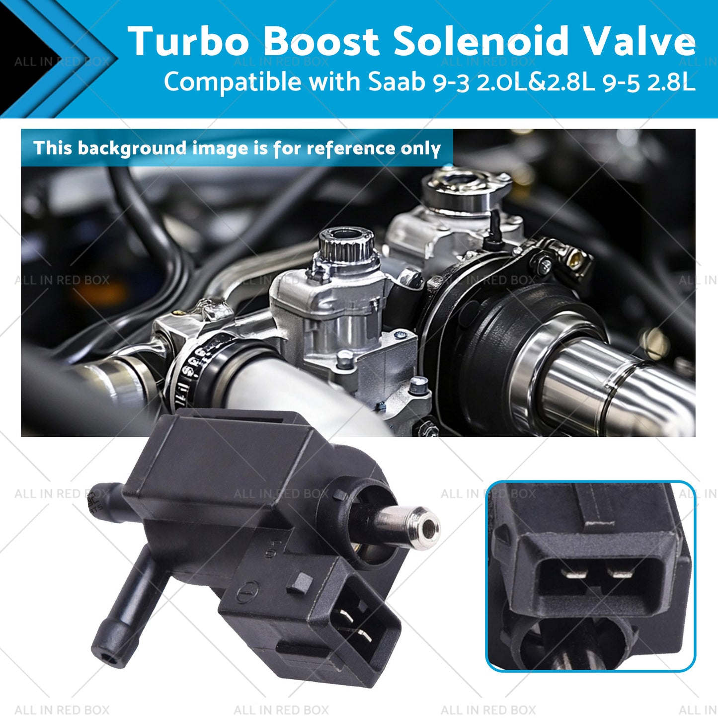 {{ Turbo Boost Solenoid Valve Suitable for Saab 9-3 2. 0L and 2. 8L 9-5 2. 8L 728311040 }} - Buy Car Parts Online at {{ Kaka Auto Parts }}.