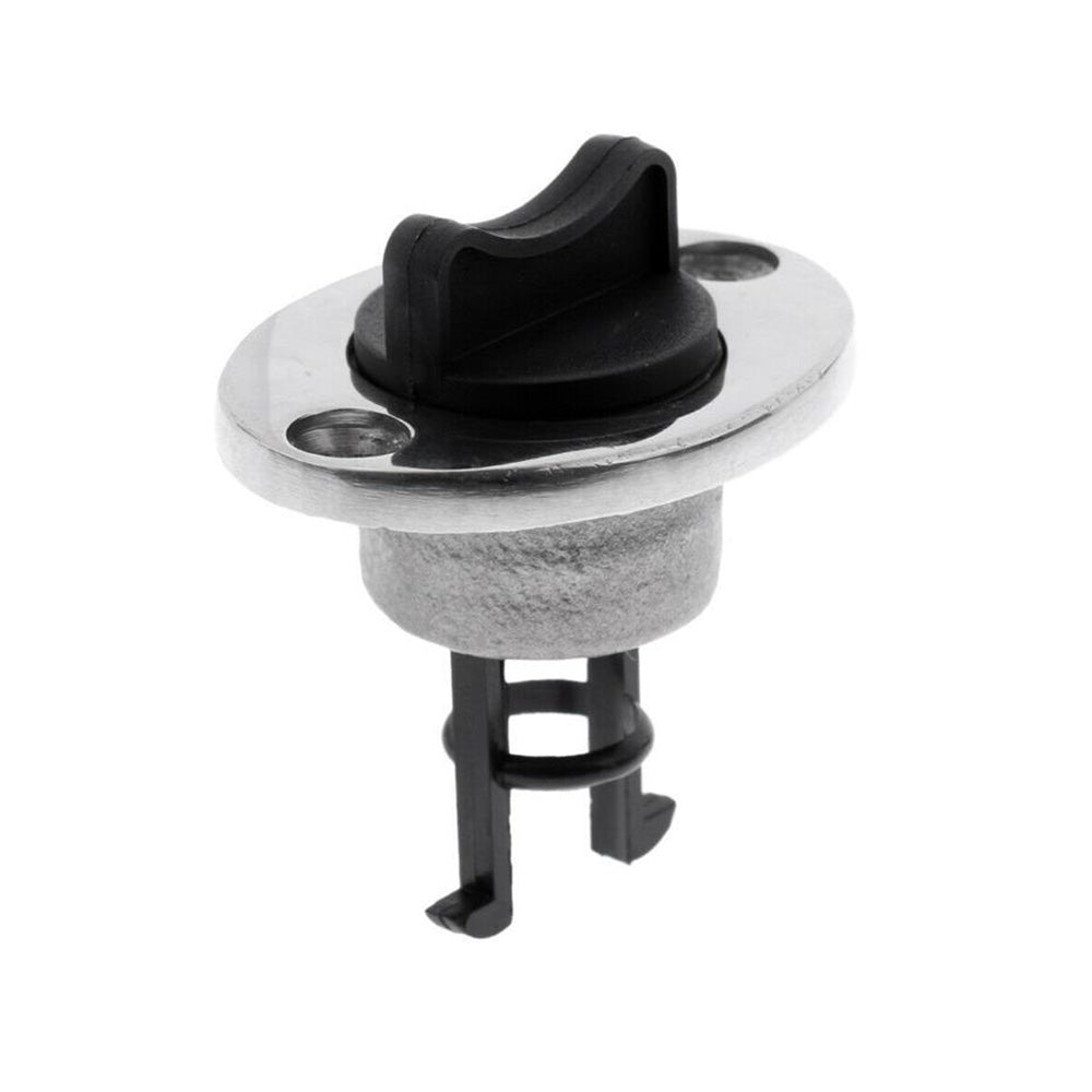 2x Boat Bungs Chrome Base With Plastic Coarse Thread Bung Suitable For Transom Installation