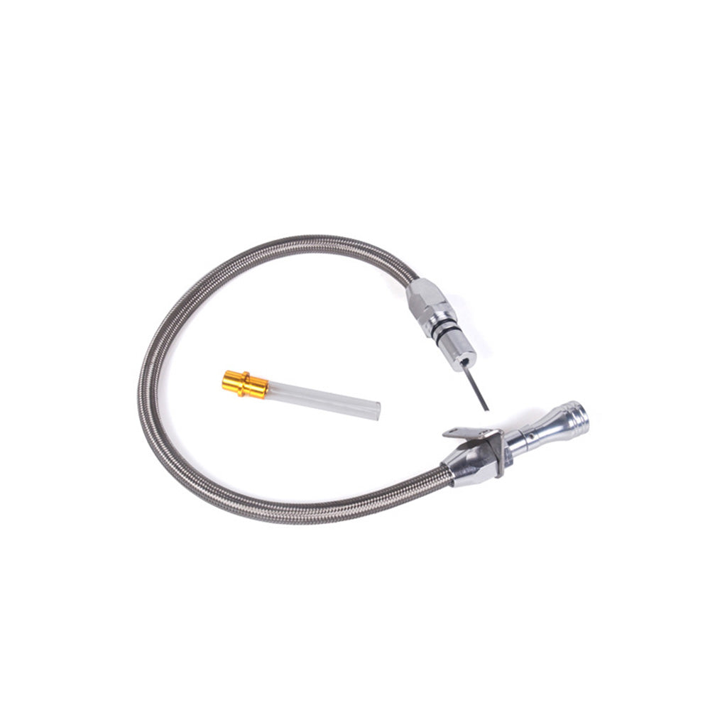 1x Transmission Dipstick Stainless Flexible Suitable For GM Chevy 4L80E Firewall Mount