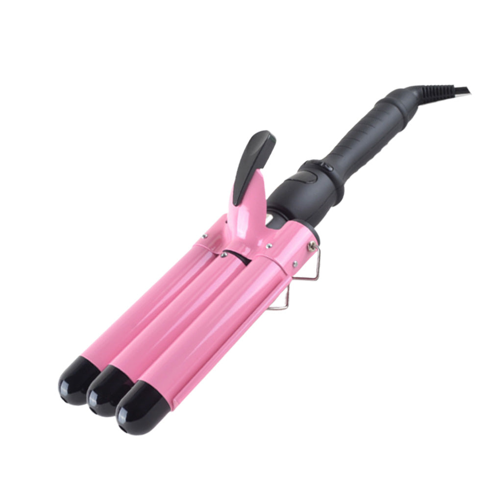 25mm Ceramic Triple Barrel Hair Curler Curling Iron Wave Wand Salon Styler