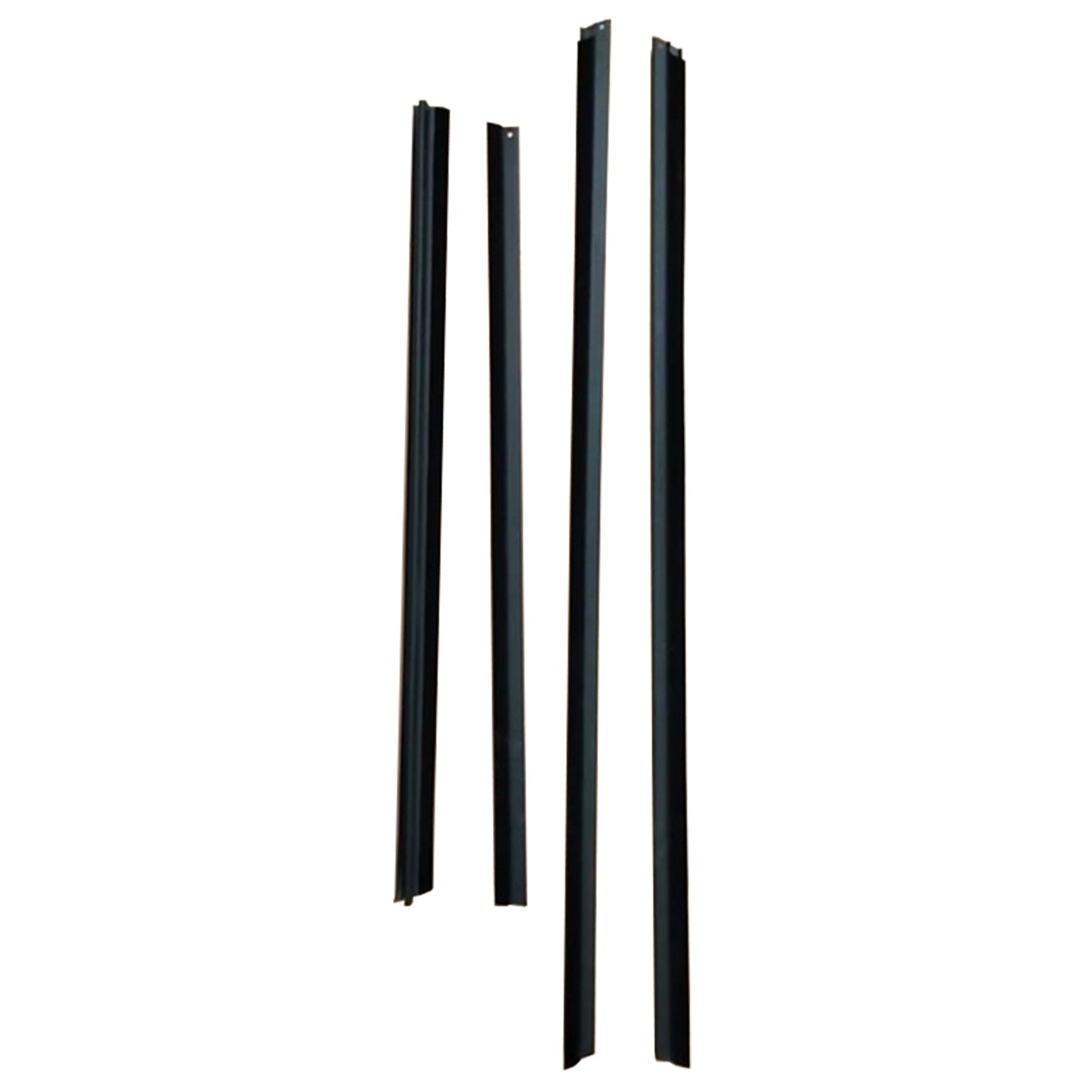 4Pcs Door Seal Weatherstrip Kit Black Rubber Suitable For Honda Jazz 2008-2013