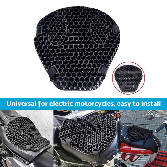 1x Motorcycle Comfort Gel Seat Cushion Suitable For Pressure Relief With or Without Sleeve