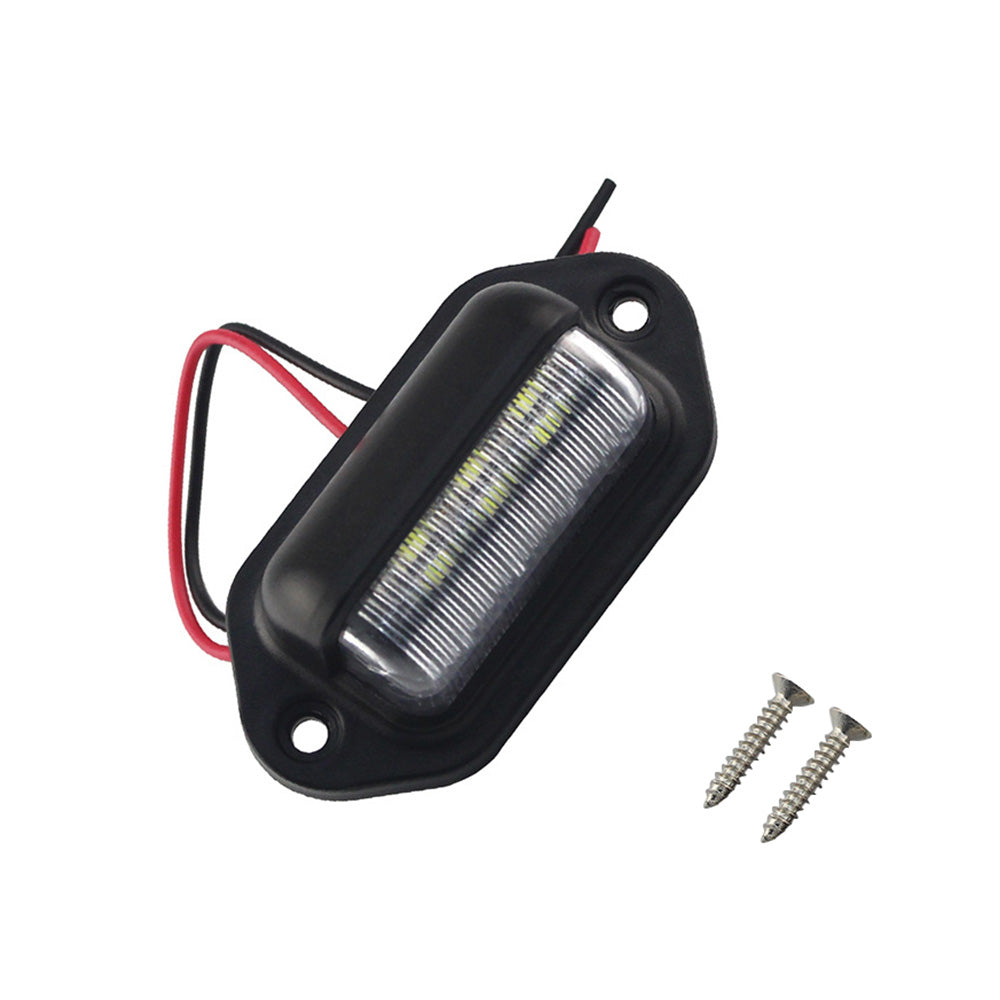 6-LED License Number Plate Light Suitable For Truck, SUV, Trailer & Lorry 12-24V