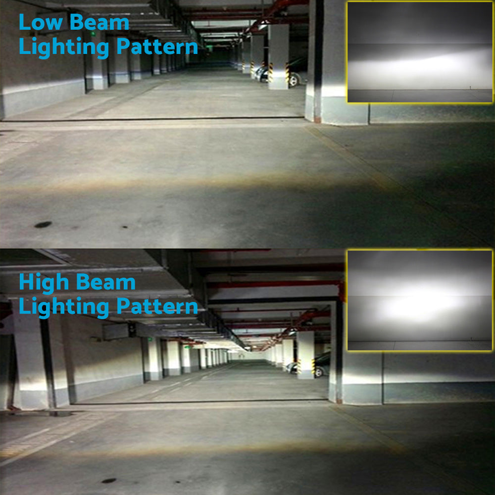 HB2 9003 H4 LED Headlight Globe Kit 2x Suitable For Hi/Low Beam 9000LM Brighter White