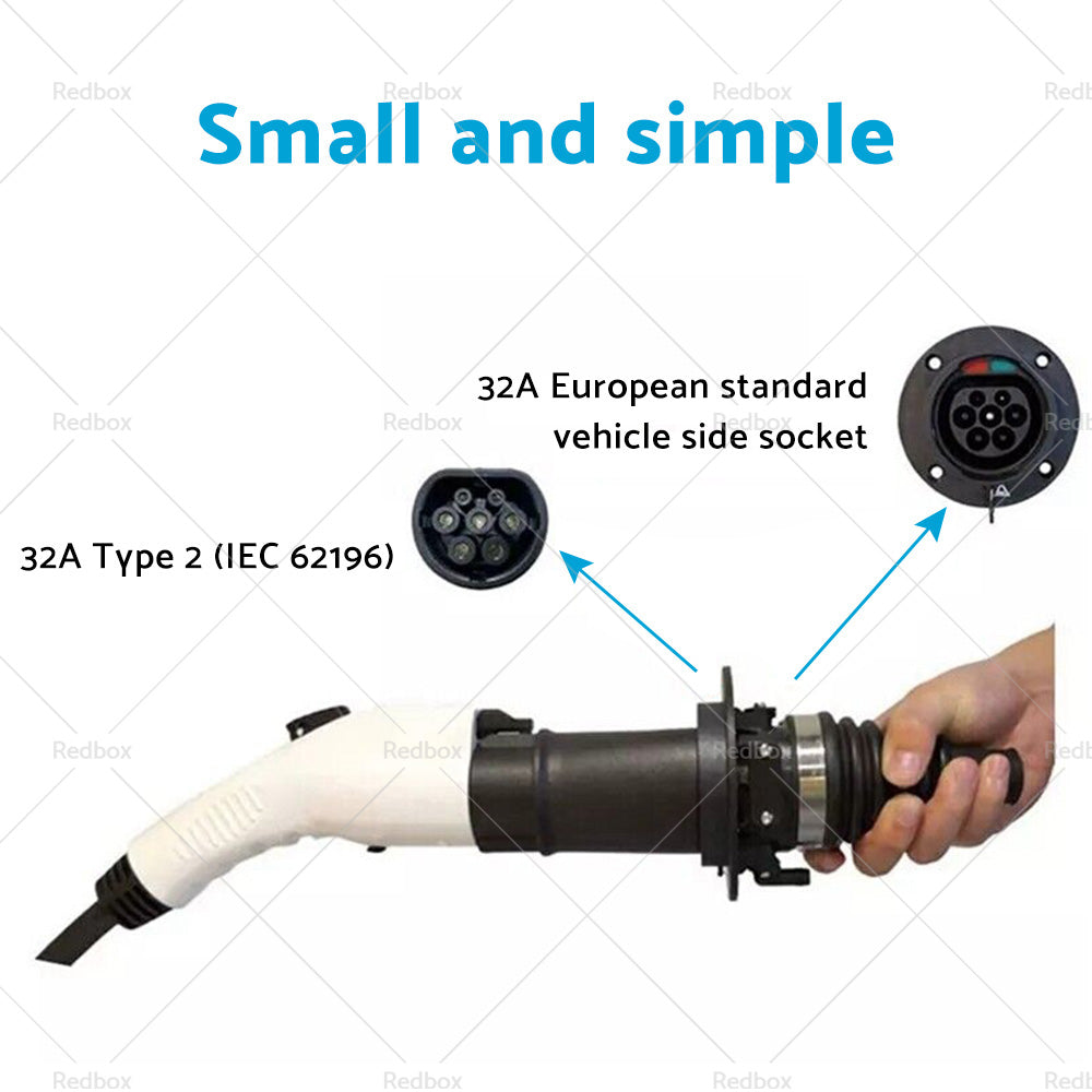 {{ EVSE EV Adaptor 32A J1772 Type 1 to Type 2 Plug EV Adapter, Electric Cars V A3Y2 }} - Buy Car Parts Online at {{ Kaka Auto Parts }}.