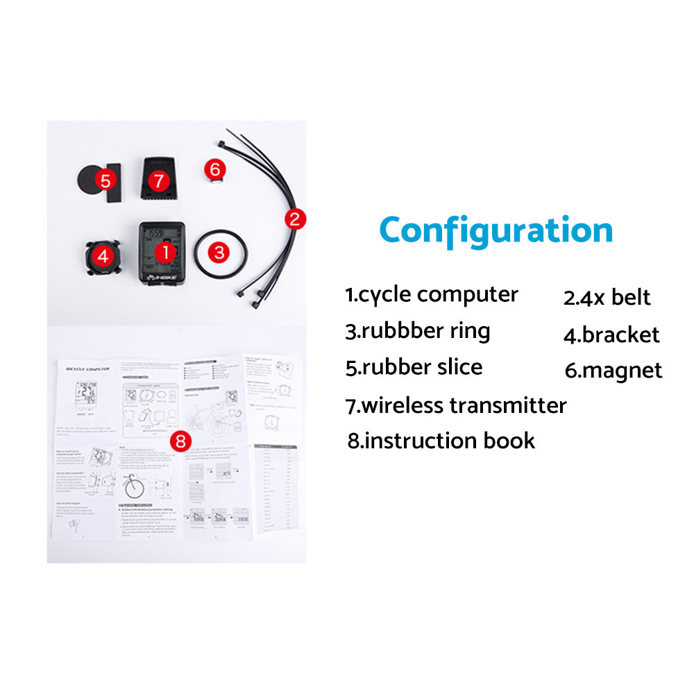 Wireless Cycling Bike LCD Speedometer Computer Odometer Suitable For Bicycle Waterproof