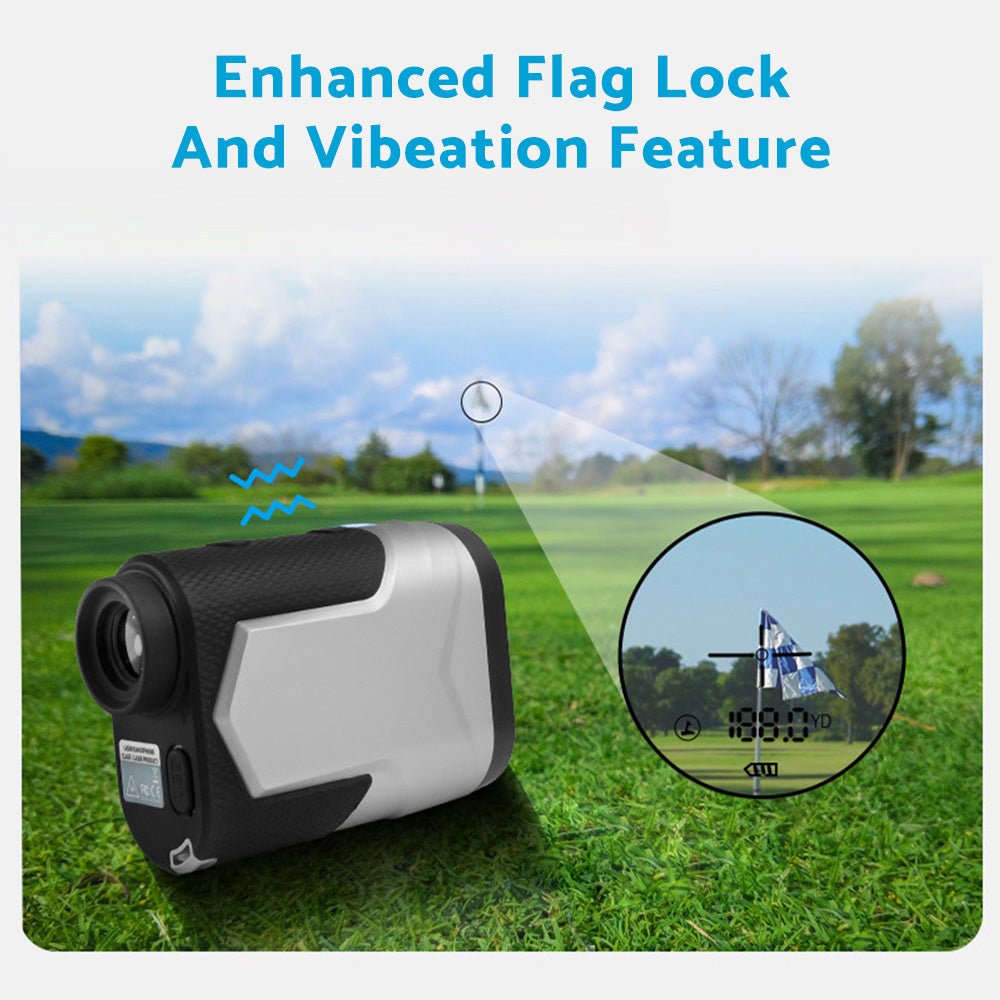 1200M Laser Golf Range Finder With Slope On/Off, LCD Display & Vibration