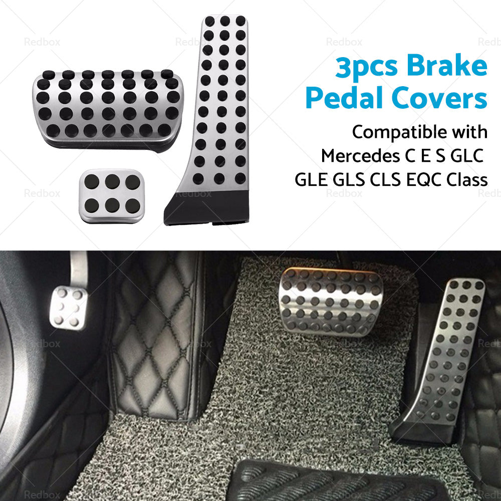 {{ 3PCS Brake Pedal Pad Cover Suitable For Mercedes C E S GLC GLE GLS CLS EQC Class }} - Buy Car Parts Online at {{ Kaka Auto Parts }}.